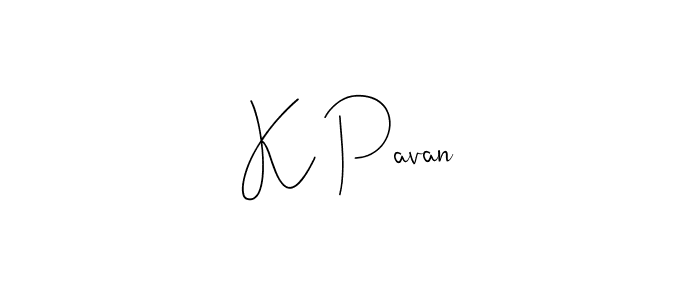 The best way (Andilay-7BmLP) to make a short signature is to pick only two or three words in your name. The name K Pavan include a total of six letters. For converting this name. K Pavan signature style 4 images and pictures png