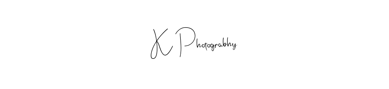 Design your own signature with our free online signature maker. With this signature software, you can create a handwritten (Andilay-7BmLP) signature for name K Photograbhy. K Photograbhy signature style 4 images and pictures png