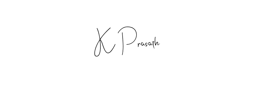 Make a beautiful signature design for name K Prasath. Use this online signature maker to create a handwritten signature for free. K Prasath signature style 4 images and pictures png