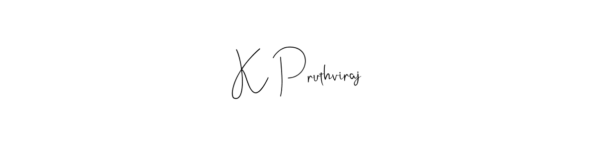 How to make K Pruthviraj signature? Andilay-7BmLP is a professional autograph style. Create handwritten signature for K Pruthviraj name. K Pruthviraj signature style 4 images and pictures png
