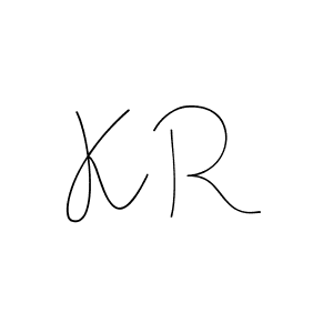 The best way (Andilay-7BmLP) to make a short signature is to pick only two or three words in your name. The name K R include a total of six letters. For converting this name. K R signature style 4 images and pictures png