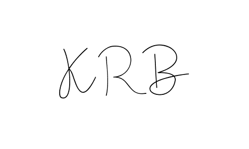 Design your own signature with our free online signature maker. With this signature software, you can create a handwritten (Andilay-7BmLP) signature for name K R B. K R B signature style 4 images and pictures png