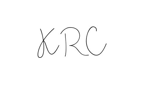 It looks lik you need a new signature style for name K R C. Design unique handwritten (Andilay-7BmLP) signature with our free signature maker in just a few clicks. K R C signature style 4 images and pictures png