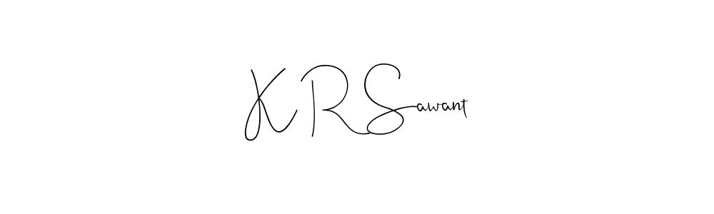 This is the best signature style for the K R Sawant name. Also you like these signature font (Andilay-7BmLP). Mix name signature. K R Sawant signature style 4 images and pictures png