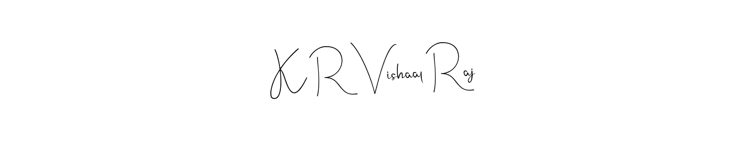 Make a short K R Vishaal Raj signature style. Manage your documents anywhere anytime using Andilay-7BmLP. Create and add eSignatures, submit forms, share and send files easily. K R Vishaal Raj signature style 4 images and pictures png