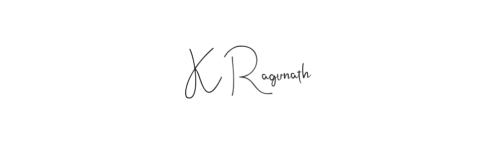 The best way (Andilay-7BmLP) to make a short signature is to pick only two or three words in your name. The name K Ragunath include a total of six letters. For converting this name. K Ragunath signature style 4 images and pictures png