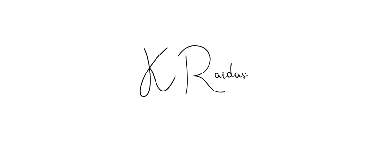 Here are the top 10 professional signature styles for the name K Raidas. These are the best autograph styles you can use for your name. K Raidas signature style 4 images and pictures png