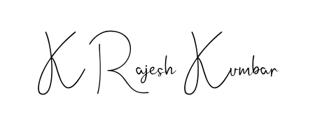 Similarly Andilay-7BmLP is the best handwritten signature design. Signature creator online. You can use it as an online autograph creator for name K Rajesh Kumbar. K Rajesh Kumbar signature style 4 images and pictures png