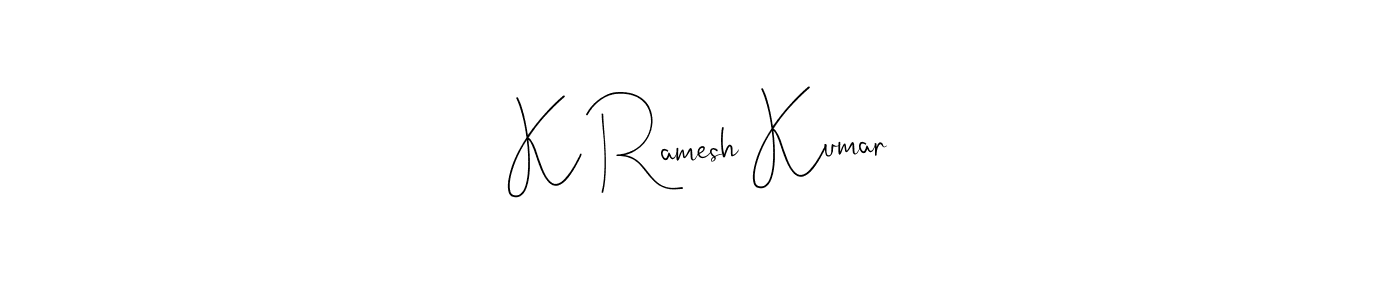 Also we have K Ramesh Kumar name is the best signature style. Create professional handwritten signature collection using Andilay-7BmLP autograph style. K Ramesh Kumar signature style 4 images and pictures png