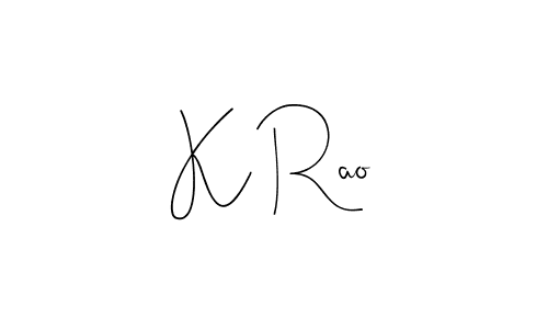 Make a beautiful signature design for name K Rao. Use this online signature maker to create a handwritten signature for free. K Rao signature style 4 images and pictures png