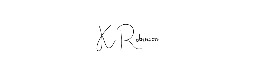 Make a beautiful signature design for name K Robinson. Use this online signature maker to create a handwritten signature for free. K Robinson signature style 4 images and pictures png