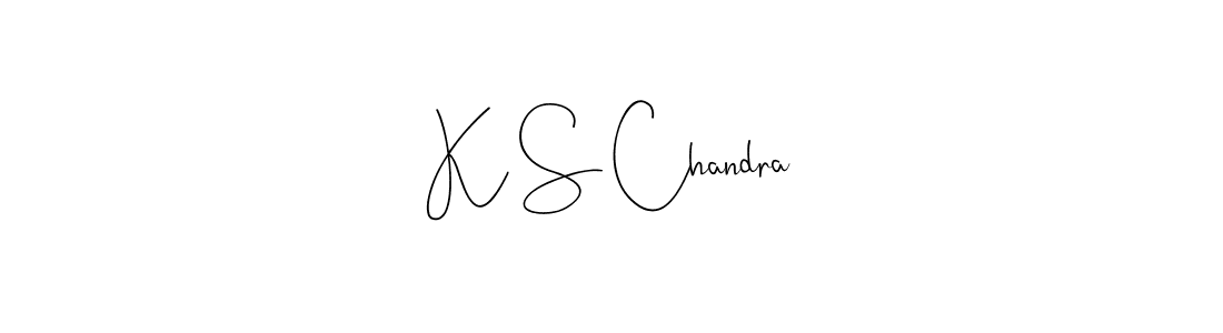 Make a beautiful signature design for name K S Chandra. With this signature (Andilay-7BmLP) style, you can create a handwritten signature for free. K S Chandra signature style 4 images and pictures png