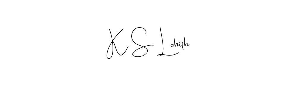 Make a beautiful signature design for name K S Lohith. Use this online signature maker to create a handwritten signature for free. K S Lohith signature style 4 images and pictures png