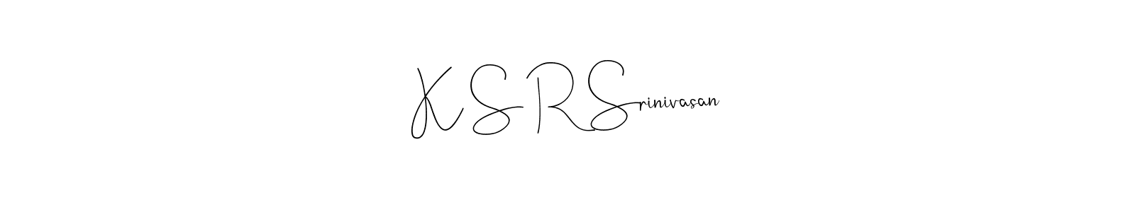 You can use this online signature creator to create a handwritten signature for the name K S R Srinivasan. This is the best online autograph maker. K S R Srinivasan signature style 4 images and pictures png