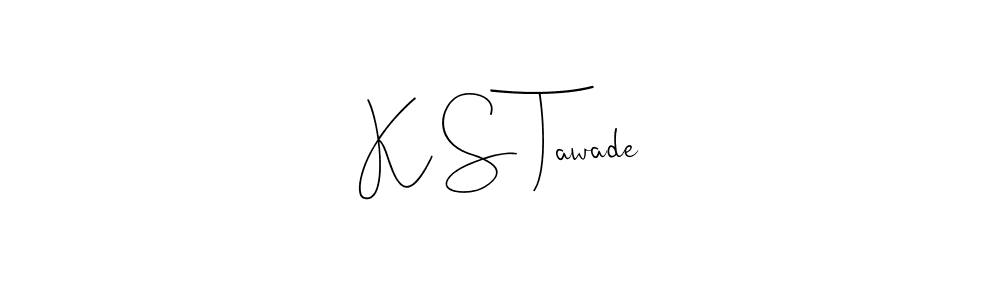 Here are the top 10 professional signature styles for the name K S Tawade. These are the best autograph styles you can use for your name. K S Tawade signature style 4 images and pictures png