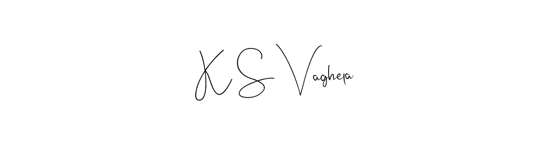 You should practise on your own different ways (Andilay-7BmLP) to write your name (K S Vaghela) in signature. don't let someone else do it for you. K S Vaghela signature style 4 images and pictures png