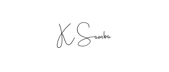 Here are the top 10 professional signature styles for the name K Samba. These are the best autograph styles you can use for your name. K Samba signature style 4 images and pictures png
