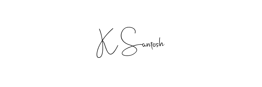 Best and Professional Signature Style for K Santosh. Andilay-7BmLP Best Signature Style Collection. K Santosh signature style 4 images and pictures png