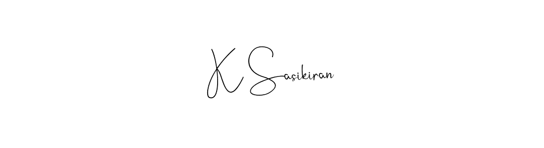 How to make K Sasikiran name signature. Use Andilay-7BmLP style for creating short signs online. This is the latest handwritten sign. K Sasikiran signature style 4 images and pictures png