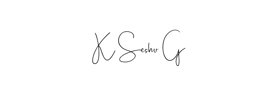 How to make K Seshu G signature? Andilay-7BmLP is a professional autograph style. Create handwritten signature for K Seshu G name. K Seshu G signature style 4 images and pictures png