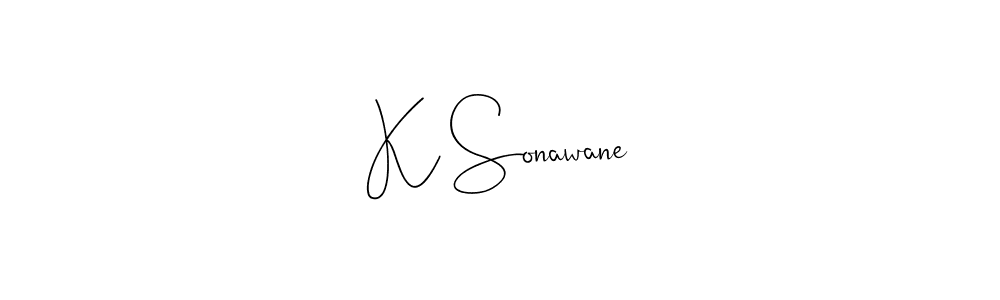 You should practise on your own different ways (Andilay-7BmLP) to write your name (K Sonawane) in signature. don't let someone else do it for you. K Sonawane signature style 4 images and pictures png