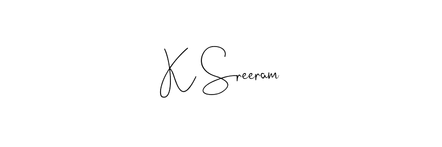 Here are the top 10 professional signature styles for the name K Sreeram. These are the best autograph styles you can use for your name. K Sreeram signature style 4 images and pictures png