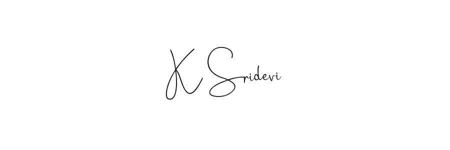 Use a signature maker to create a handwritten signature online. With this signature software, you can design (Andilay-7BmLP) your own signature for name K Sridevi. K Sridevi signature style 4 images and pictures png