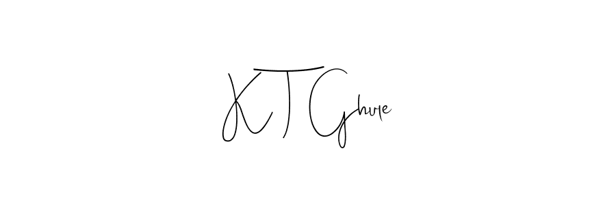 How to make K T Ghule name signature. Use Andilay-7BmLP style for creating short signs online. This is the latest handwritten sign. K T Ghule signature style 4 images and pictures png