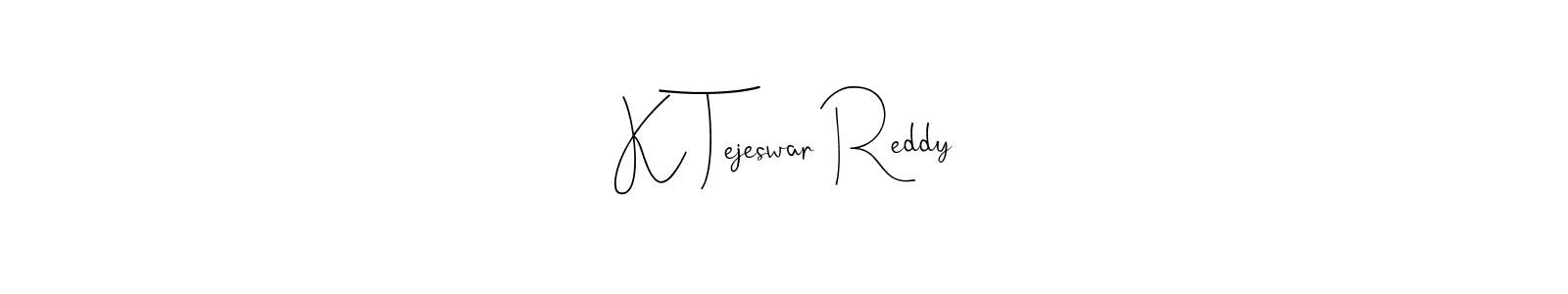 Design your own signature with our free online signature maker. With this signature software, you can create a handwritten (Andilay-7BmLP) signature for name K Tejeswar Reddy. K Tejeswar Reddy signature style 4 images and pictures png