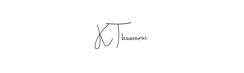 Make a beautiful signature design for name K Thamarai. Use this online signature maker to create a handwritten signature for free. K Thamarai signature style 4 images and pictures png