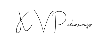 How to make K V Padmaraju name signature. Use Andilay-7BmLP style for creating short signs online. This is the latest handwritten sign. K V Padmaraju signature style 4 images and pictures png
