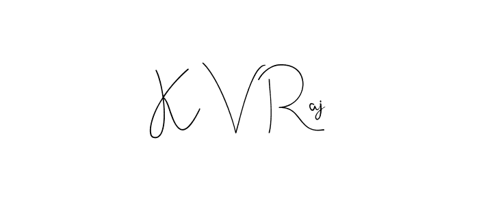 Also You can easily find your signature by using the search form. We will create K V Raj name handwritten signature images for you free of cost using Andilay-7BmLP sign style. K V Raj signature style 4 images and pictures png