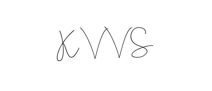 The best way (Andilay-7BmLP) to make a short signature is to pick only two or three words in your name. The name K V V S include a total of six letters. For converting this name. K V V S signature style 4 images and pictures png