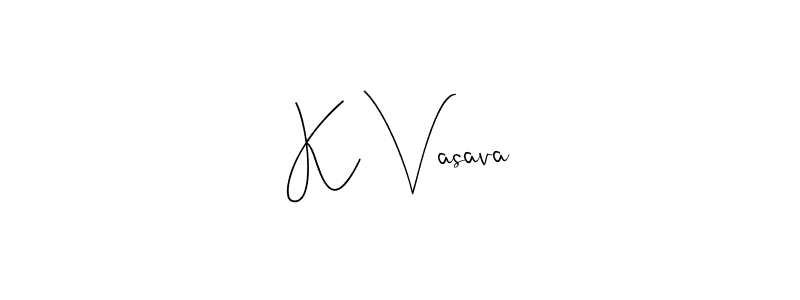 Make a beautiful signature design for name K Vasava. Use this online signature maker to create a handwritten signature for free. K Vasava signature style 4 images and pictures png