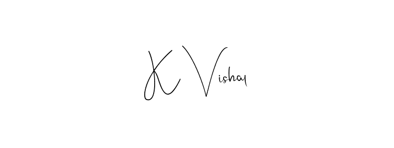 Here are the top 10 professional signature styles for the name K Vishal. These are the best autograph styles you can use for your name. K Vishal signature style 4 images and pictures png