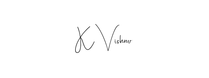 Also You can easily find your signature by using the search form. We will create K Vishnu name handwritten signature images for you free of cost using Andilay-7BmLP sign style. K Vishnu signature style 4 images and pictures png