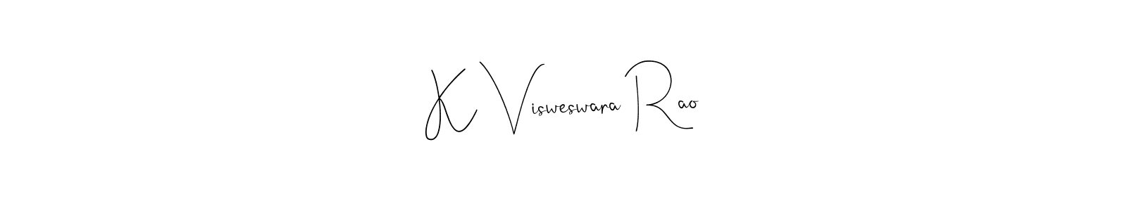 This is the best signature style for the K Visweswara Rao name. Also you like these signature font (Andilay-7BmLP). Mix name signature. K Visweswara Rao signature style 4 images and pictures png
