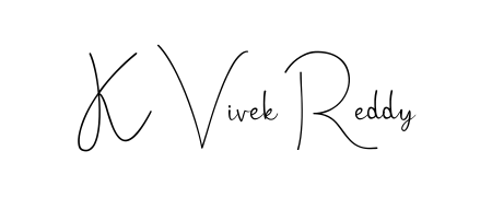 It looks like you need a new signature style for name K Vivek Reddy. Design unique handwritten (Andilay-7BmLP) signature with our free signature maker in just a few clicks. K Vivek Reddy signature style 4 images and pictures png