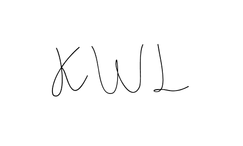 The best way (Andilay-7BmLP) to make a short signature is to pick only two or three words in your name. The name K W L include a total of six letters. For converting this name. K W L signature style 4 images and pictures png