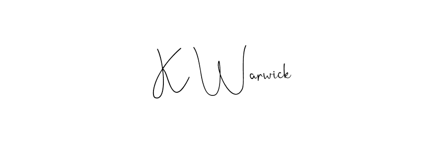 How to Draw K Warwick signature style? Andilay-7BmLP is a latest design signature styles for name K Warwick. K Warwick signature style 4 images and pictures png