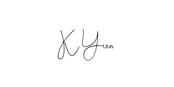 Make a beautiful signature design for name K Yien. Use this online signature maker to create a handwritten signature for free. K Yien signature style 4 images and pictures png