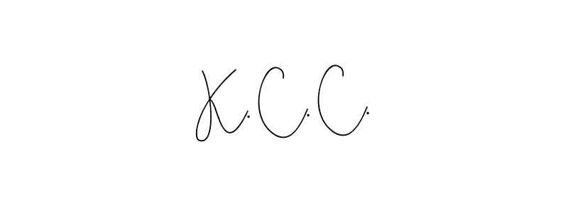 How to Draw K. C. C. signature style? Andilay-7BmLP is a latest design signature styles for name K. C. C.. K. C. C. signature style 4 images and pictures png