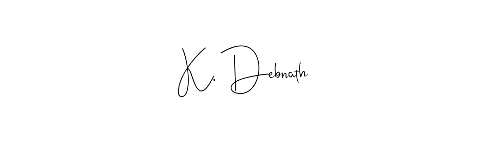 This is the best signature style for the K. Debnath name. Also you like these signature font (Andilay-7BmLP). Mix name signature. K. Debnath signature style 4 images and pictures png