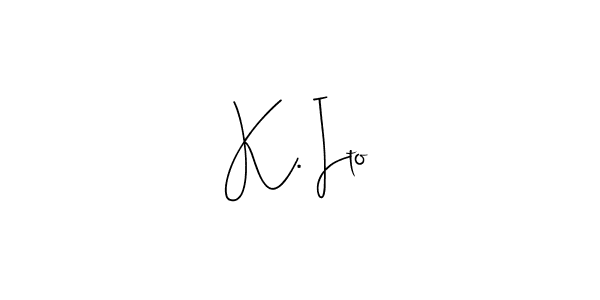 Best and Professional Signature Style for K. Ito. Andilay-7BmLP Best Signature Style Collection. K. Ito signature style 4 images and pictures png