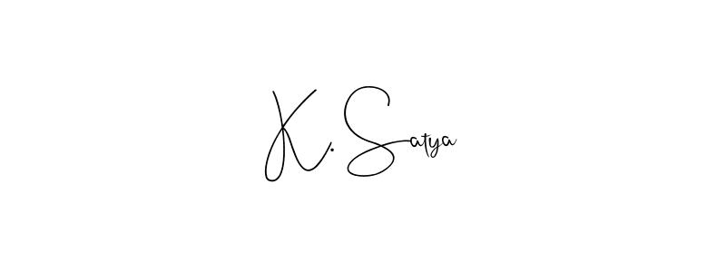 Make a short K. Satya signature style. Manage your documents anywhere anytime using Andilay-7BmLP. Create and add eSignatures, submit forms, share and send files easily. K. Satya signature style 4 images and pictures png