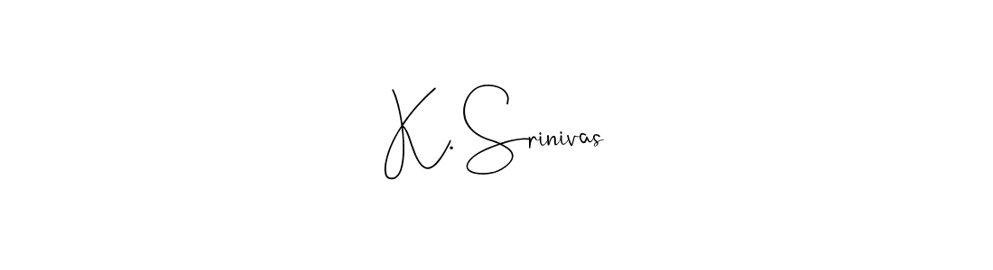 Also You can easily find your signature by using the search form. We will create K. Srinivas name handwritten signature images for you free of cost using Andilay-7BmLP sign style. K. Srinivas signature style 4 images and pictures png