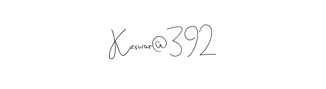 You can use this online signature creator to create a handwritten signature for the name K.eswar@392. This is the best online autograph maker. K.eswar@392 signature style 4 images and pictures png