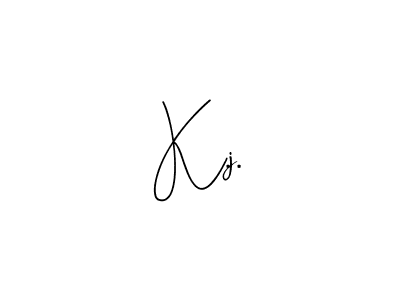 Create a beautiful signature design for name K.j.. With this signature (Andilay-7BmLP) fonts, you can make a handwritten signature for free. K.j. signature style 4 images and pictures png