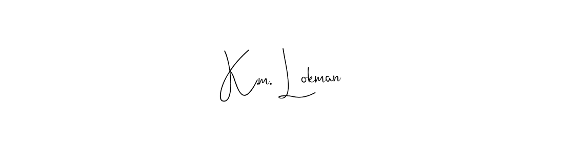 Here are the top 10 professional signature styles for the name K.m. Lokman. These are the best autograph styles you can use for your name. K.m. Lokman signature style 4 images and pictures png