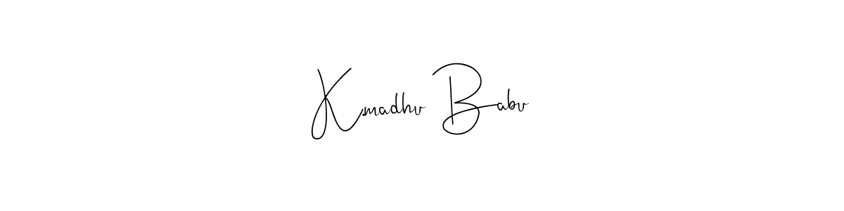 Also we have K.madhu Babu name is the best signature style. Create professional handwritten signature collection using Andilay-7BmLP autograph style. K.madhu Babu signature style 4 images and pictures png